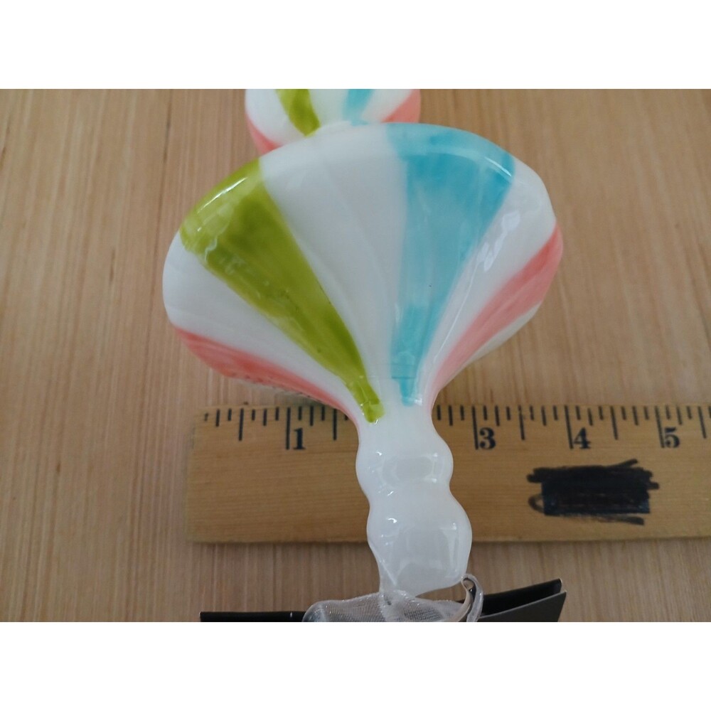 Robert Stanley Large Glass Hanging Christmas Ornament Decoration Colorful NEW - Picture 10 of 10
